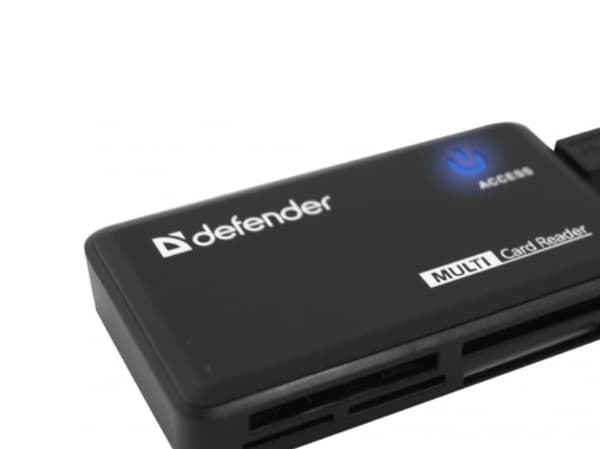 Defender ????????? OPTIMUS USB 2.0, ???????. ??????, CF, CF+, Muistitikku (MS), MicroSD (TransFlash), MiniSD, MiniSDHC, MMC, MMC Mobile, MMCmicro, MS
