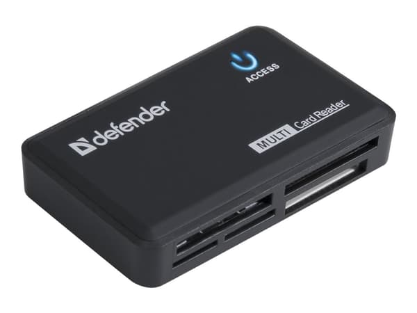 Defender ????????? OPTIMUS USB 2.0, ???????. ??????, CF, CF+, Muistitikku (MS), MicroSD (TransFlash), MiniSD, MiniSDHC, MMC, MMC Mobile, MMCmicro, MS