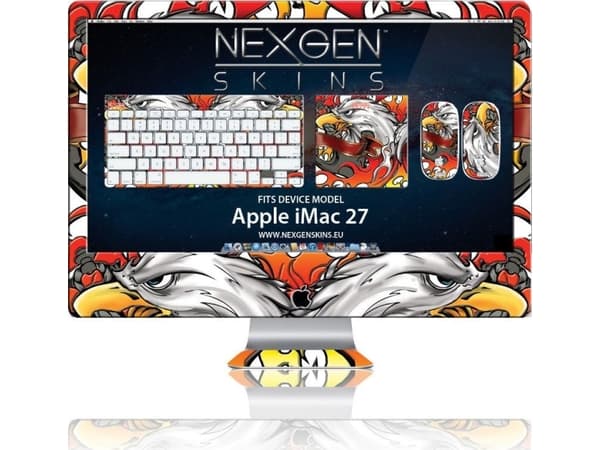 Nexgen Skins dekselskinn med 3D-effekt iMac 27 (Iron Eagle 3D)