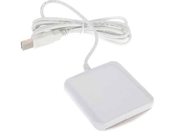 DNI ID-kortleser PC / SC / CCID ISO7816 USB (+SIM) Hvit
