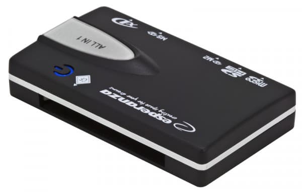 Esperanza EA129 - Kortinlukija - all-in-1 (MS, Microdrive, MMC, SD, MS Duo, xD, MS PRO Duo, CF, RS-MMC, SDHC, SDXC) - USB 2.0