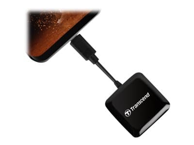 Transcend RDC3 - Kortinlukija (SD, microSD, SDHC UHS-I, SDXC UHS-I, microSDHC UHS-I, microSDXC UHS-I) - USB-C 3.2 Gen 1