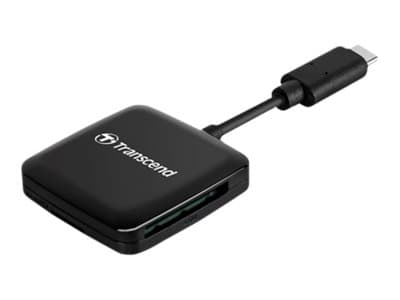 Transcend RDC3 - Kortinlukija (SD, microSD, SDHC UHS-I, SDXC UHS-I, microSDHC UHS-I, microSDXC UHS-I) - USB-C 3.2 Gen 1
