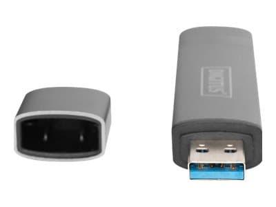 DIGITUS DA-70886 - Kortinlukija (SD, microSD) - USB 3.0/USB-C