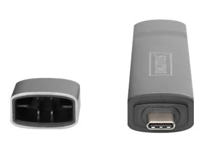 DIGITUS DA-70886 - Kortinlukija (SD, microSD) - USB 3.0/USB-C