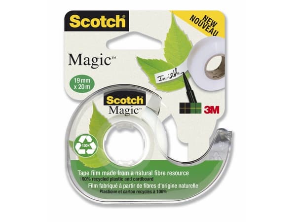 Scotch Magic, 20 m, Brun, Akryl, Papir, Plast, 2,54 cm, 19 mm, Hengende boks