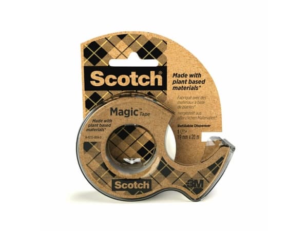 Scotch Magic, 20 m, Ruskea, Akryyli, Paperi, Muovi, 19 mm, 2,54 cm, Ripustettava laatikko