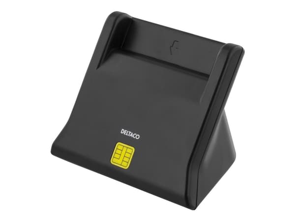 DELTACO UCR-156 Smart card reader, USB, black