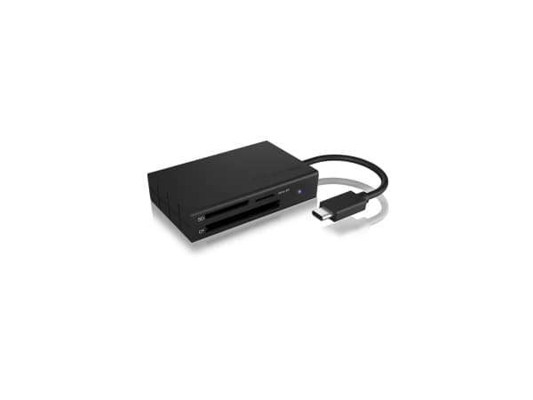 ICY BOX IB-CR401-C3 - Kortinlukija (SD, CF, microSD, microSD, microSDHC, SDXC, microSDXC, SDHC UHS-I, SDXC UHS-I, microSDHC UHS-I, microSDXC UHS-I, S