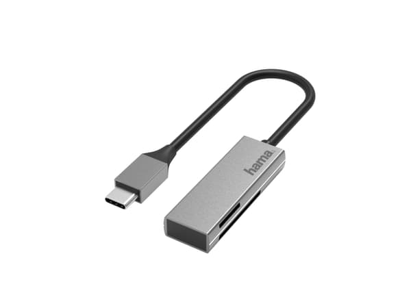 Hama - Kortläsare (SD, microSD, SDHC, microSDHC, SDXC, microSDXC) - USB-C 3.2 Gen 1