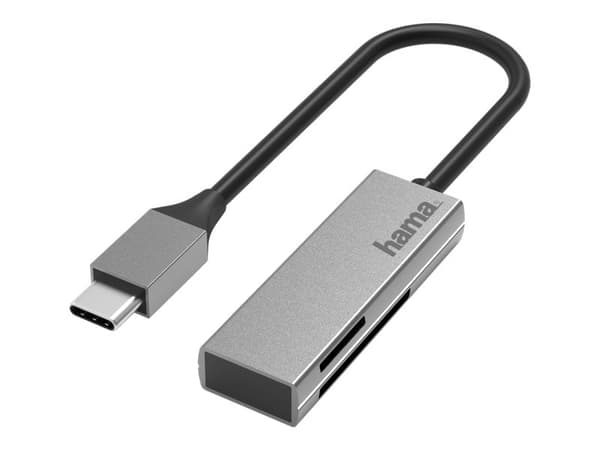 Hama - Kortläsare (SD, microSD, SDHC, microSDHC, SDXC, microSDXC) - USB-C 3.2 Gen 1