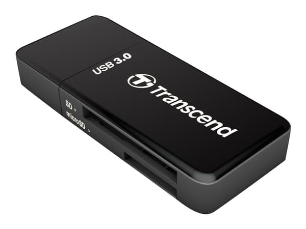 Transcend - Kortläsare (SD, microSD, SDHC, microSDHC, SDXC, microSDXC, SDHC UHS-I, SDXC UHS-I) - USB 3.0