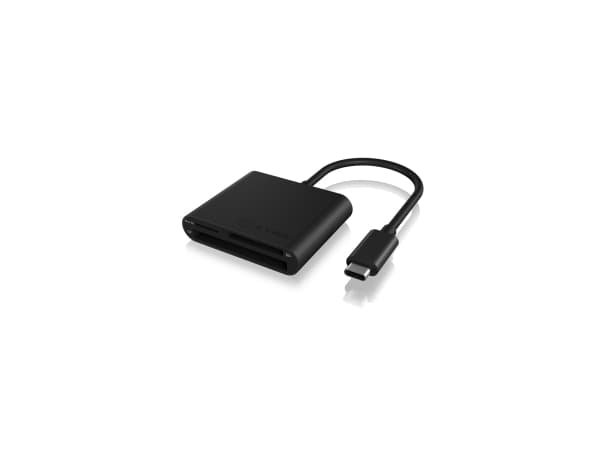 ICY BOX IB-CR301-C3 - Kortinlukija (SD, CF, SDHC, microSDHC, SDXC, microSDXC, SDXC UHS-I, microSDXC UHS-I) - USB-C 3.0