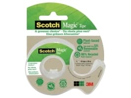 Tapedispenser, Scotch, Magic tape A Greener Choice, 19 mm x 33 m