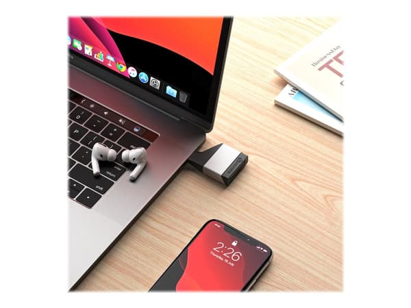 ALOGIC ULCSDMN-SGR kortinlukija USB 3.2 Gen 1 (3.1 Gen 1) Type-C Musta, Harmaa