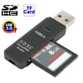 Miniatyrbilde 1 av 6: USB 3.0-kortleser for Micro-SD og SD(HC) med høy dataoverføringshastighet