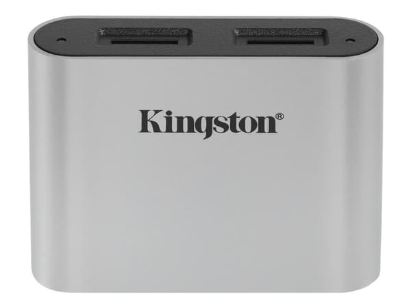 Kingston Workflow - Kortläsare (microSDHC UHS-I, microSDXC UHS-I, microSDHC UHS-II, microSDXC UHS-II) - USB-C 3.2 Gen 1