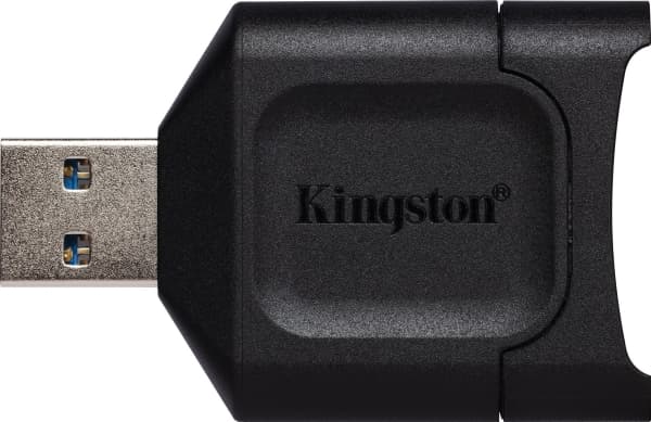 Kingston Technology MobileLite Plus, SD, Svart, USB 3.2 Gen 1 (3.1 Gen 1) Type-A, 51,8 mm, 33,5 mm, 9 mm