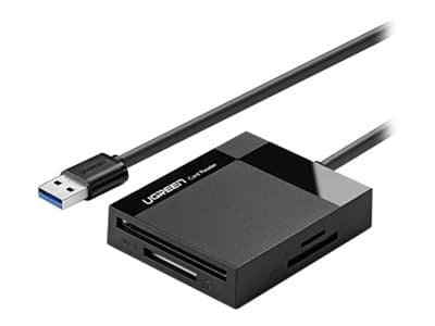 Ugreen - Kortläsare - allt-i-ett (CF 1, CF II, MS, MMC, SD, TransFlash, microSD, SDHC, microSDHC, SDXC) - USB 3.0