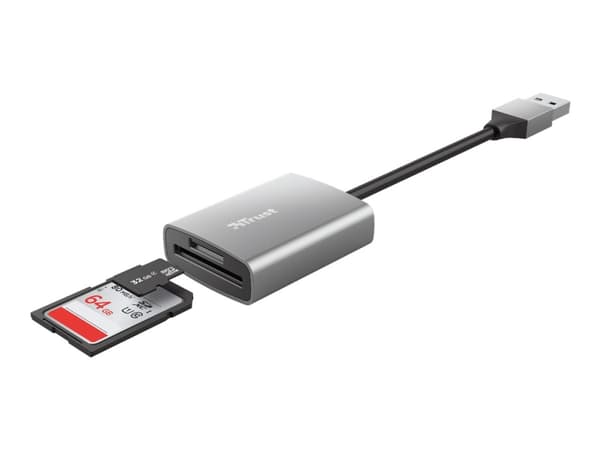 Trust Dalyx kortinlukija USB 3.2 Gen 1 (3.1 Gen 1) Alumiini