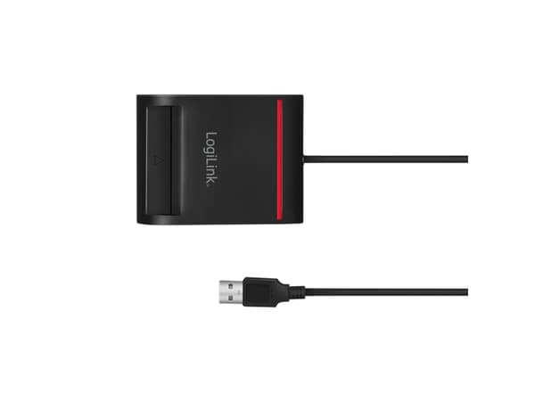 LogiLink CR0047, inomhus, Svart, USB 2.0, Mac OS X 10.15 Catalina,Mac OS X 10.15.3 Catalina, 65 mm, 85 mm