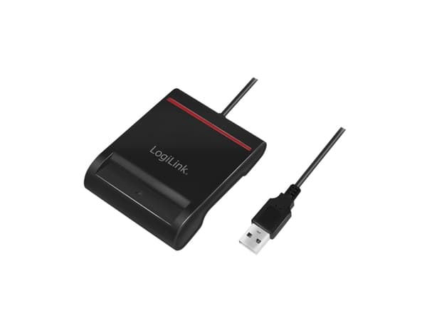 LogiLink CR0047, inomhus, Svart, USB 2.0, Mac OS X 10.15 Catalina,Mac OS X 10.15.3 Catalina, 65 mm, 85 mm Svart