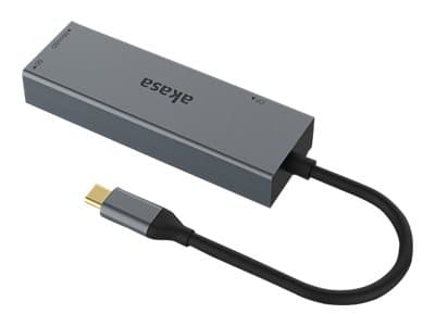 Akasa - Kortläsare (CF 1, CF II, SD, microSD, SDHC, microSDHC, SDXC, microSDXC, SDHC UHS-II, SDHC UHS-II, microSDHC UHS-II, microSDXC UHS-II) - USB-C