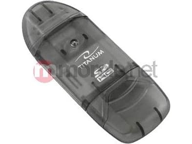 TITANUM CZYTNIK CARDS SDHC / MicroSDHC / (SDHC PenDrive) TA101K USB 2.0 CZARNY