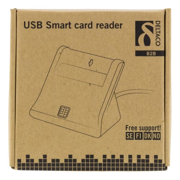 Smartkortläsare, USB-A, svart