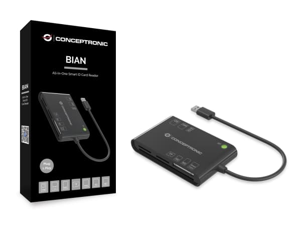 Conceptronic BIAN01B, USB 3.2 Gen 1 (3.1 Gen 1), lajittelu, 26 g