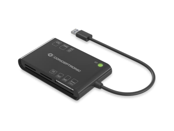 Conceptronic BIAN01B, USB 3.2 Gen 1 (3.1 Gen 1), lajittelu, 26 g musta