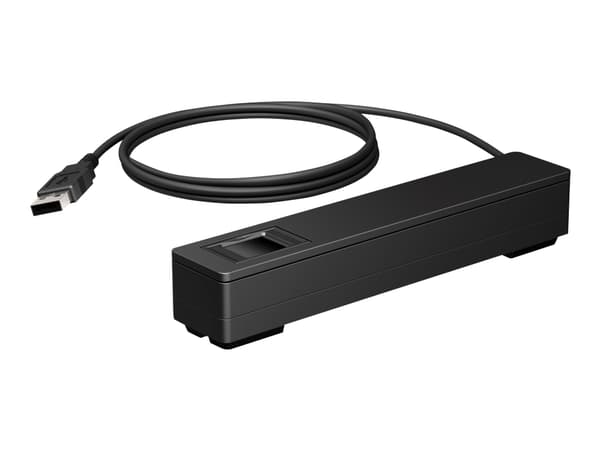 HP ElitePOS - Fingeravtrycksläsare - USB 2.0 - ebenholtssvart - för ElitePOS G1 Retail System 141, 143, 145; Engage One
