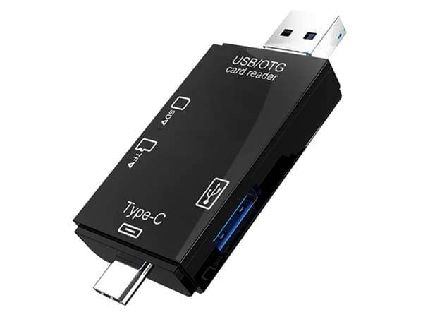 Vakoss VAKOSS Reader CARD READER 6IN1 USB A/MICRO USB/USB C/SD/MICRO SD/USB TC-R425X