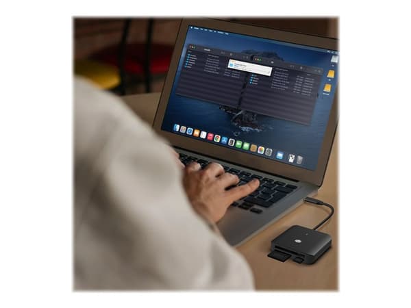 ICY BOX IB-CR403-C3 - Kortinlukija (SD, microSD, CFast-kortti) - USB-C 3.2 Gen 1