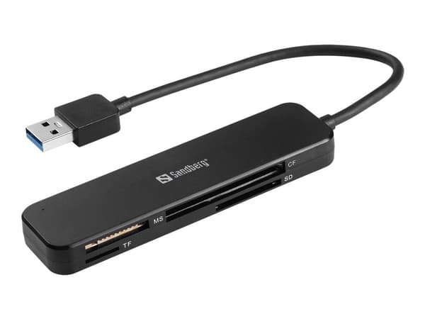 Sandberg - Kortinlukija (MS, MMC, SD, TransFlash, microSD, SDHC, SDXC) - USB 3.0
