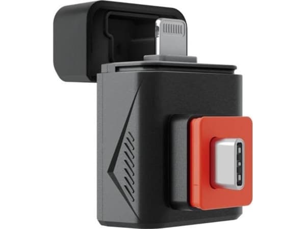 Insta360 Quick Reader (Horizontal Version) - Kortleser (TransFlash, microSDHC) - Video Class V30 / UHS-I - Lightning/USB-C - for Insta360 One R, ONE