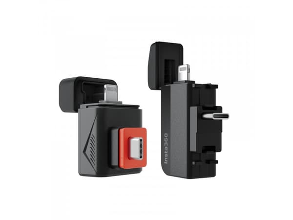 Insta360 Quick Reader (Horizontal Version) - Kortleser (TransFlash, microSDHC) - Video Class V30 / UHS-I - Lightning/USB-C - for Insta360 One R, ONE