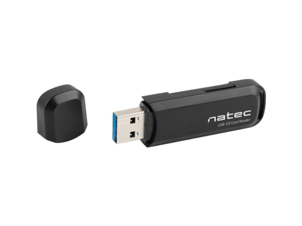 NATEC Scarab 2 -kortti Musta USB 3.0 Type-A - Kortinlukija, MicroSD (TransFlash), MicroSDHC, MicroSDXC, SD, SDHC, SDXC, musta