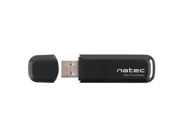 NATEC Scarab 2 -kortti Musta USB 3.0 Type-A - Kortinlukija, MicroSD (TransFlash), MicroSDHC, MicroSDXC, SD, SDHC, SDXC, musta