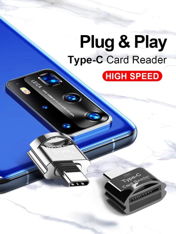 NÖRDIC USB-C 3.1 Kortleser MicroSD UHS-I