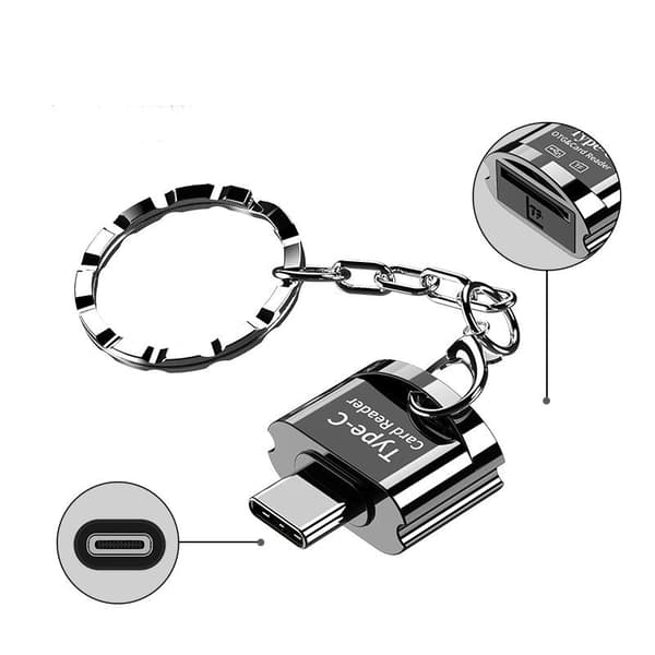NÖRDIC USB-C 3.1 Kortleser MicroSD UHS-I