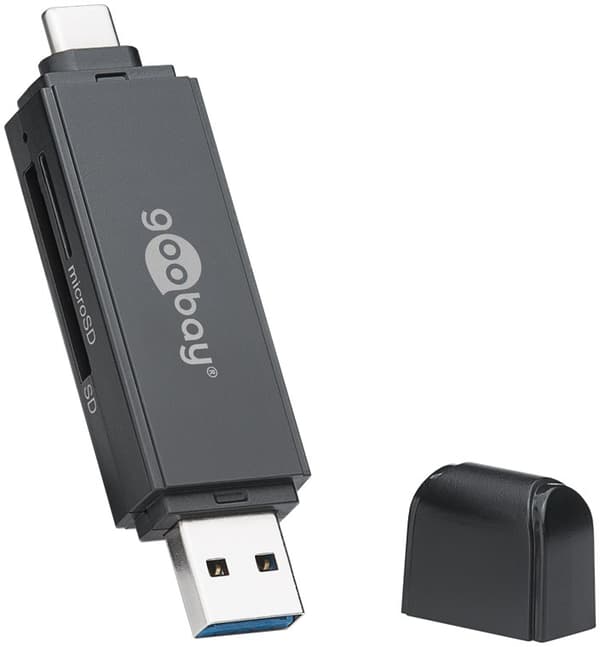 USB 3.0, USB-C™-kortläsare 2-i-1