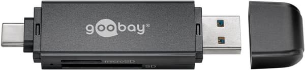 USB 3.0, USB-C™-kortläsare 2-i-1