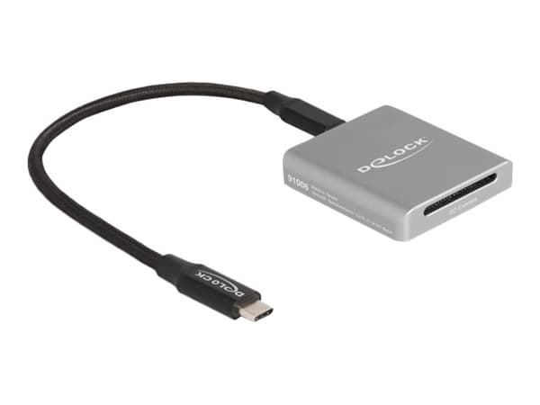 Delock - Kortinlukija (SD, SDHC, SDXC, SDHC UHS-I, SDXC UHS-I, SDHC UHS-II, SDHC UHS-II, SD Express) - USB-C 3.2 Gen 2