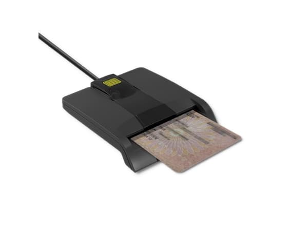 Qoltec SCR-0634 - SMART-kortläsare - USB-C, USB 2.0