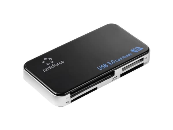 Renkforce RF-PCR-350 Extern kortläsare USB 3.0 Svart
