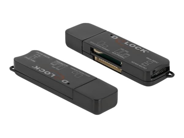 Delock - Kortinlukija (MS PRO, SD, MS Duo, MS PRO Duo, miniSD, RS-MMC, microSD, SDHC, miniSDHC, MS Micro, microSDHC, MS PRO-HG Duo, SDXC, microSDXC,