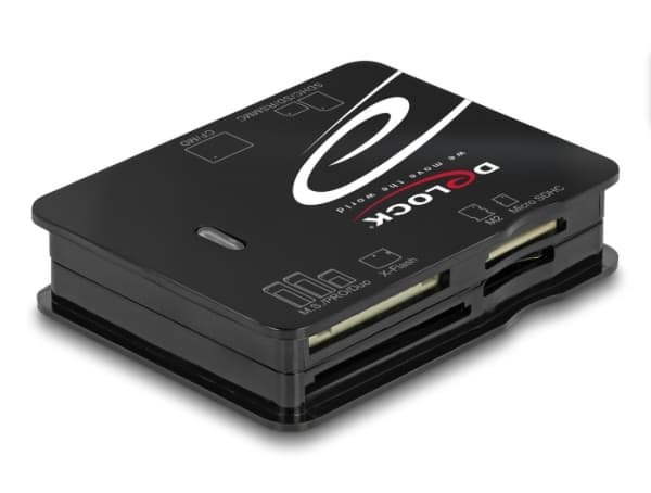 Delock - Kortläsare (MMC, SD, xD, microSD, MS Micro, CFast Card) - USB 2.0