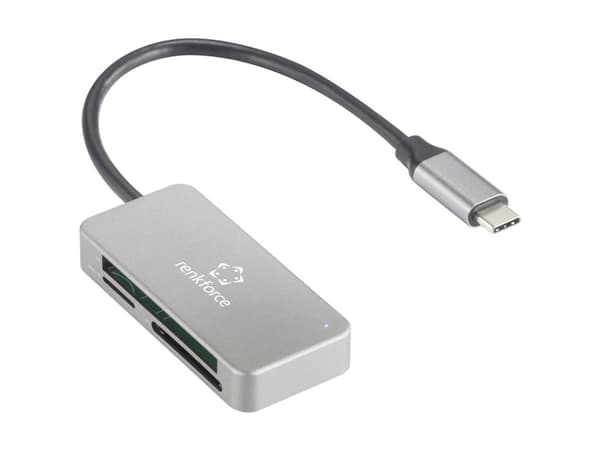 Renkforce RF-PCR-210 Extern kortläsare USB-C® 5Gbps Silver
