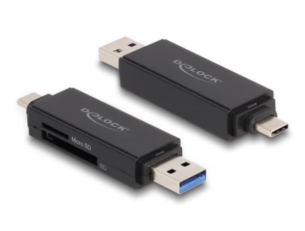 Delock - Kortläsare (SD, miniSD, RS-MMC, TransFlash, MMCmobile, microSD, MMCplus, MMCmicro, microSDHC, SDXC, microSDXC, MMC II, TurboSD, Turbo miniSD